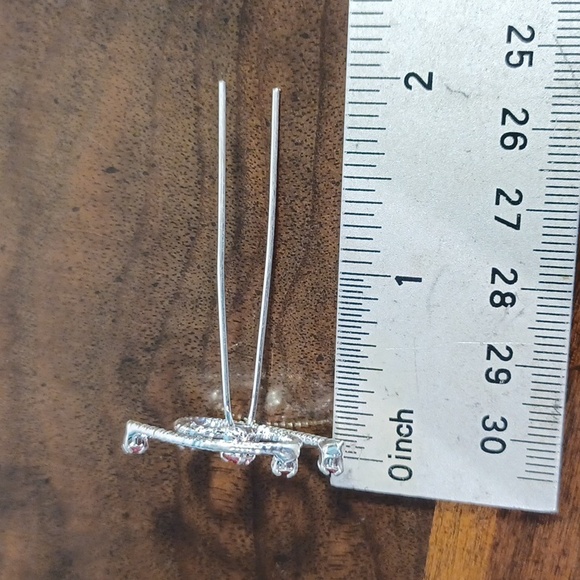 NEW! 6 Hair Pins Rope Design Pink Rhinestone wedding Headwear 5752 - Picture 5 of 6